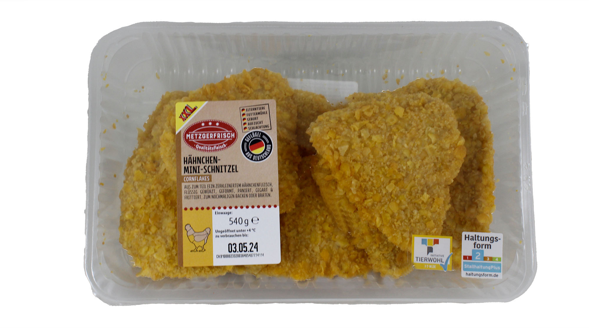 Aus „HähnchenMiniSchnitzel“ werden „HähnchenMiniSchnitten“ Lebensmittelklarheit